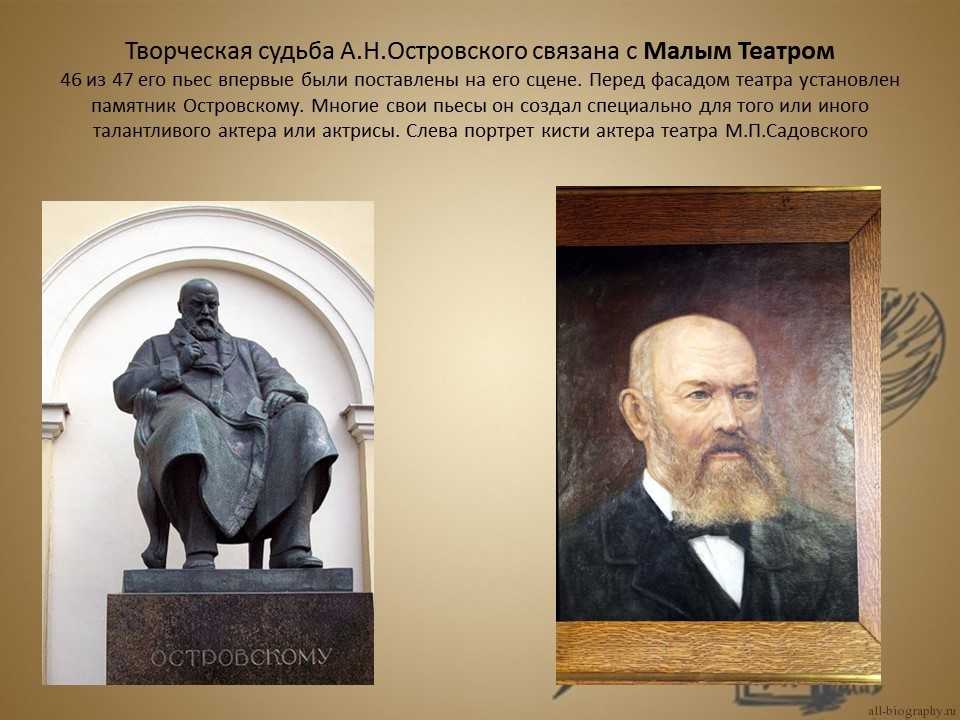 Биография островского краткая. александр николаевич островский