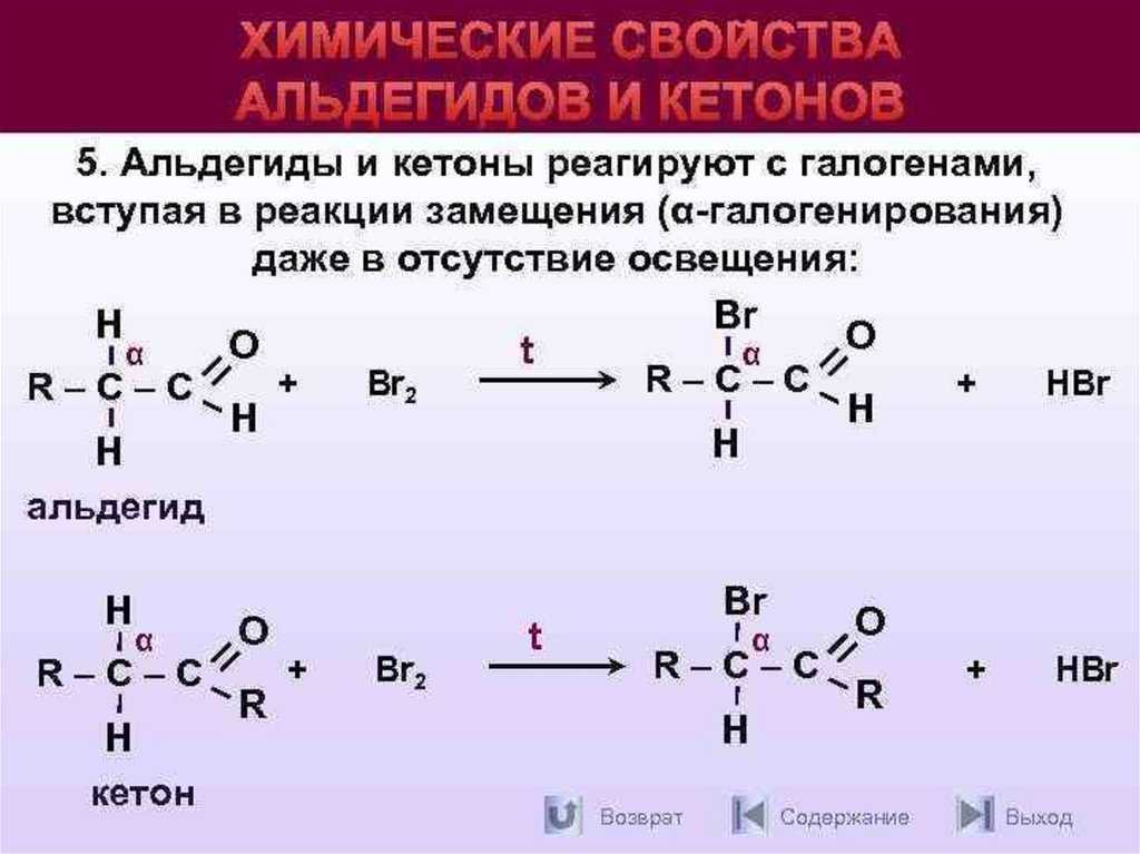 Тренировочные задания для подготовки к егэ на альдегиды и кетоны.