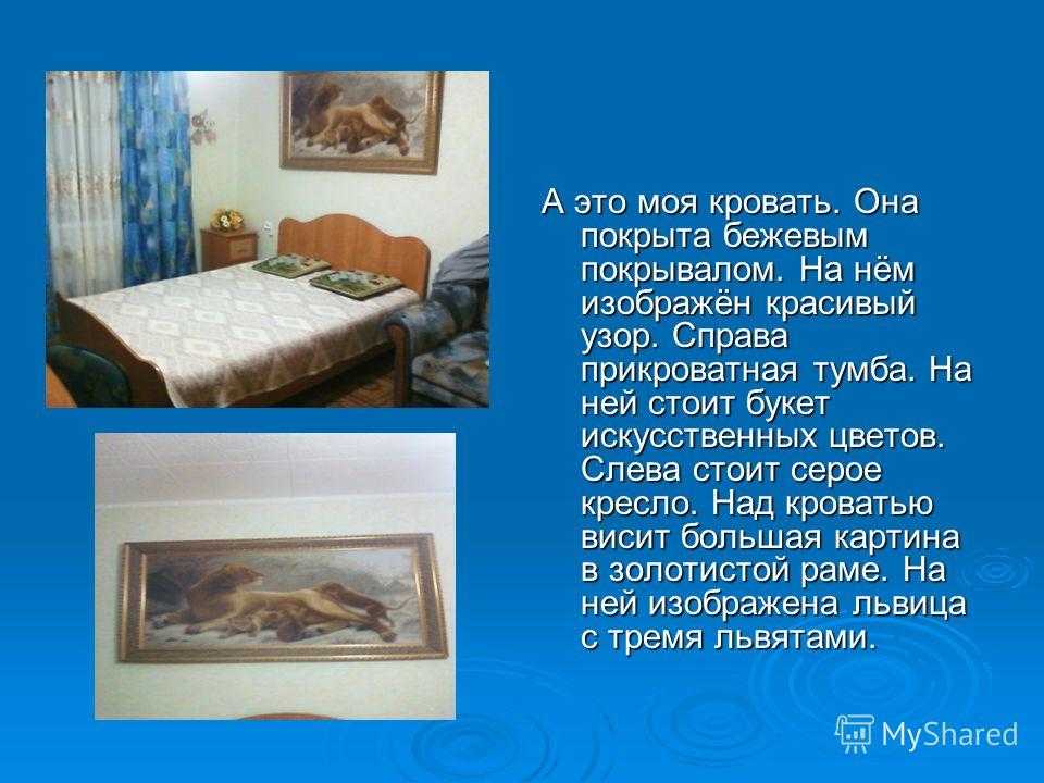Сочинение на тему моя комната 6 класс