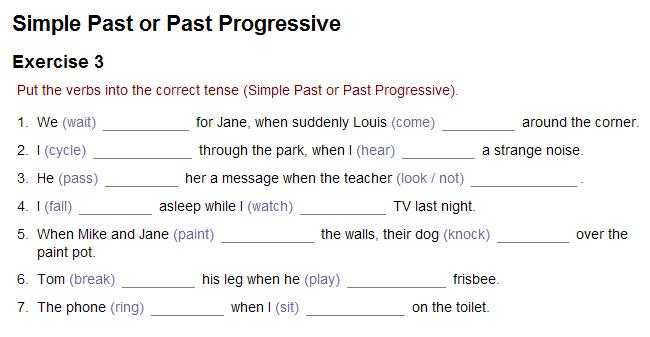 Тест past simple, past continuous