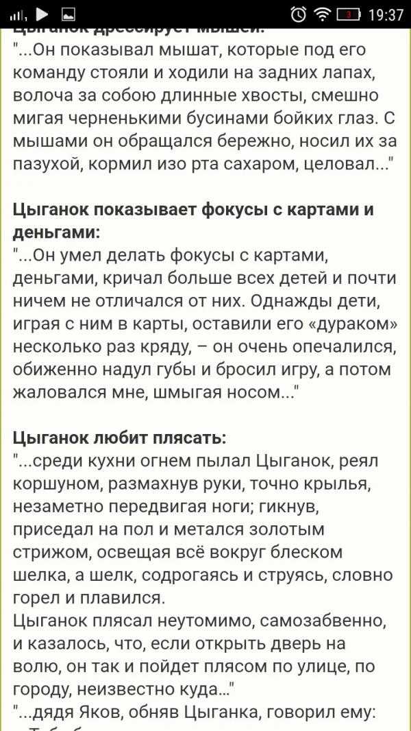Цыганок характеристика и образ в повести детство горького сочинение