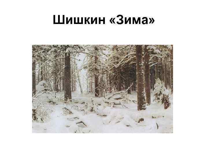 Сочинение по картине шишкина «зима в лесу» по плану для 3 класса (2 варианта) | литрекон