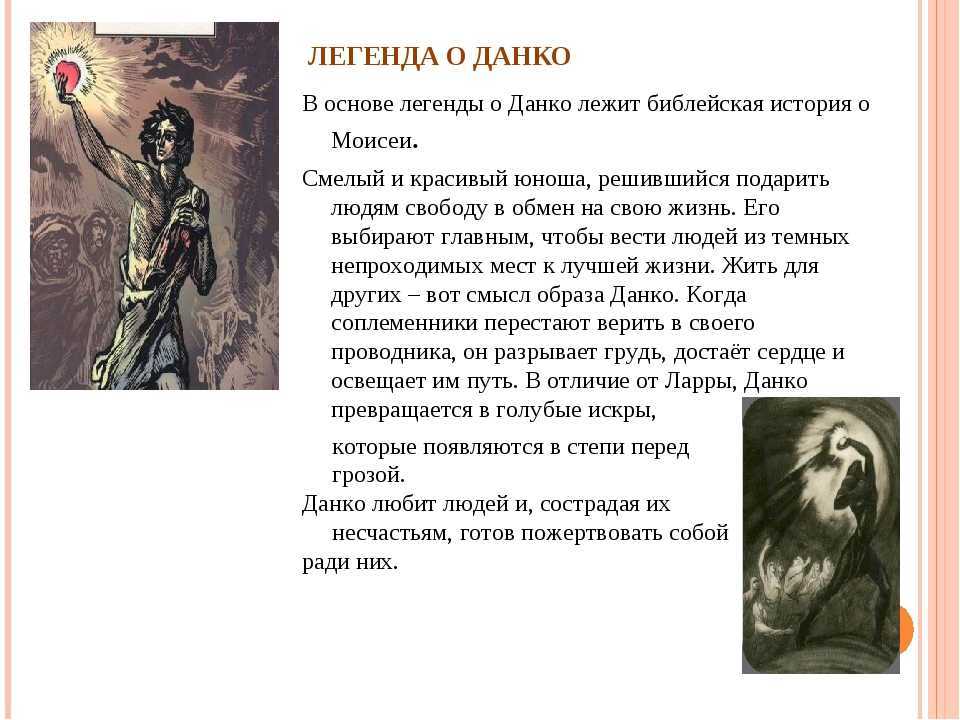 Сочинение данко из повести старуха изергиль (характеристика и образ)