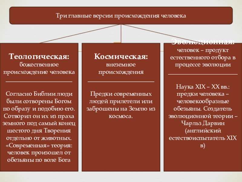 Происхождение человека