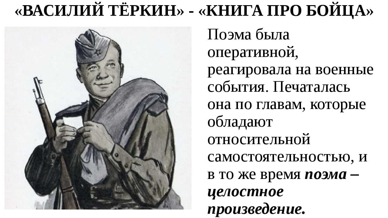 Русский солдат в поэме твардовского “василий теркин” (василий тёркин твардовский)