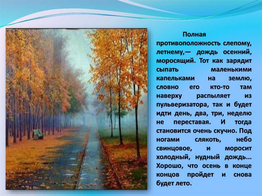 Сочинение на тему: «весенний дождь» — описание явления