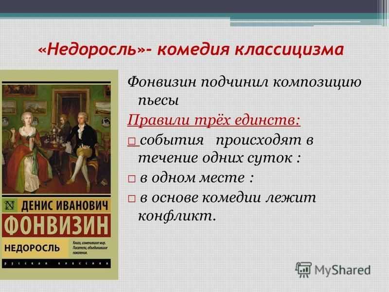 Смысл и суть комедии недоросль фонвизина
