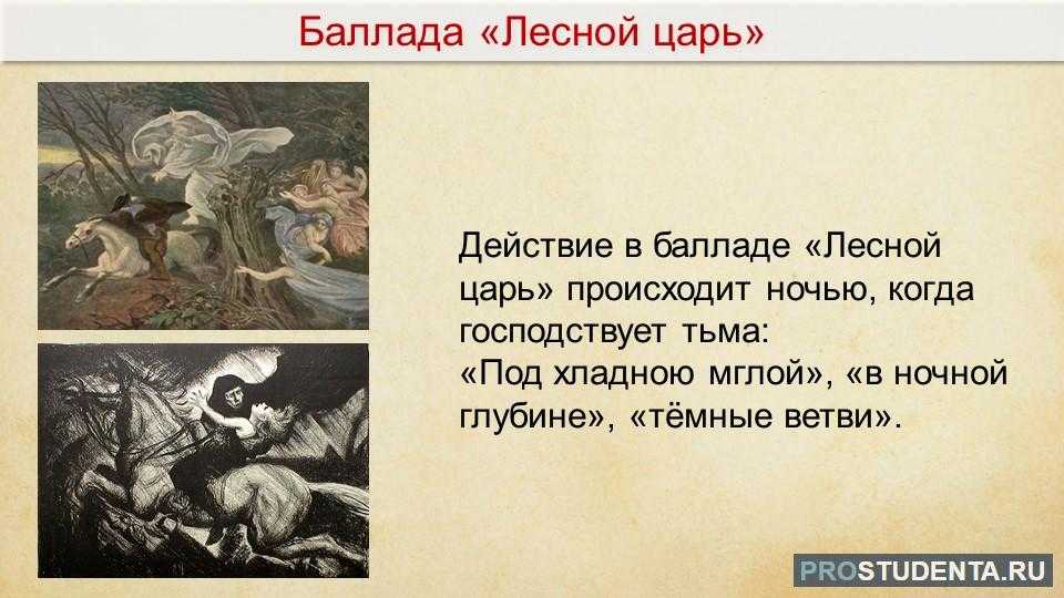 Баллада лесной царь герои