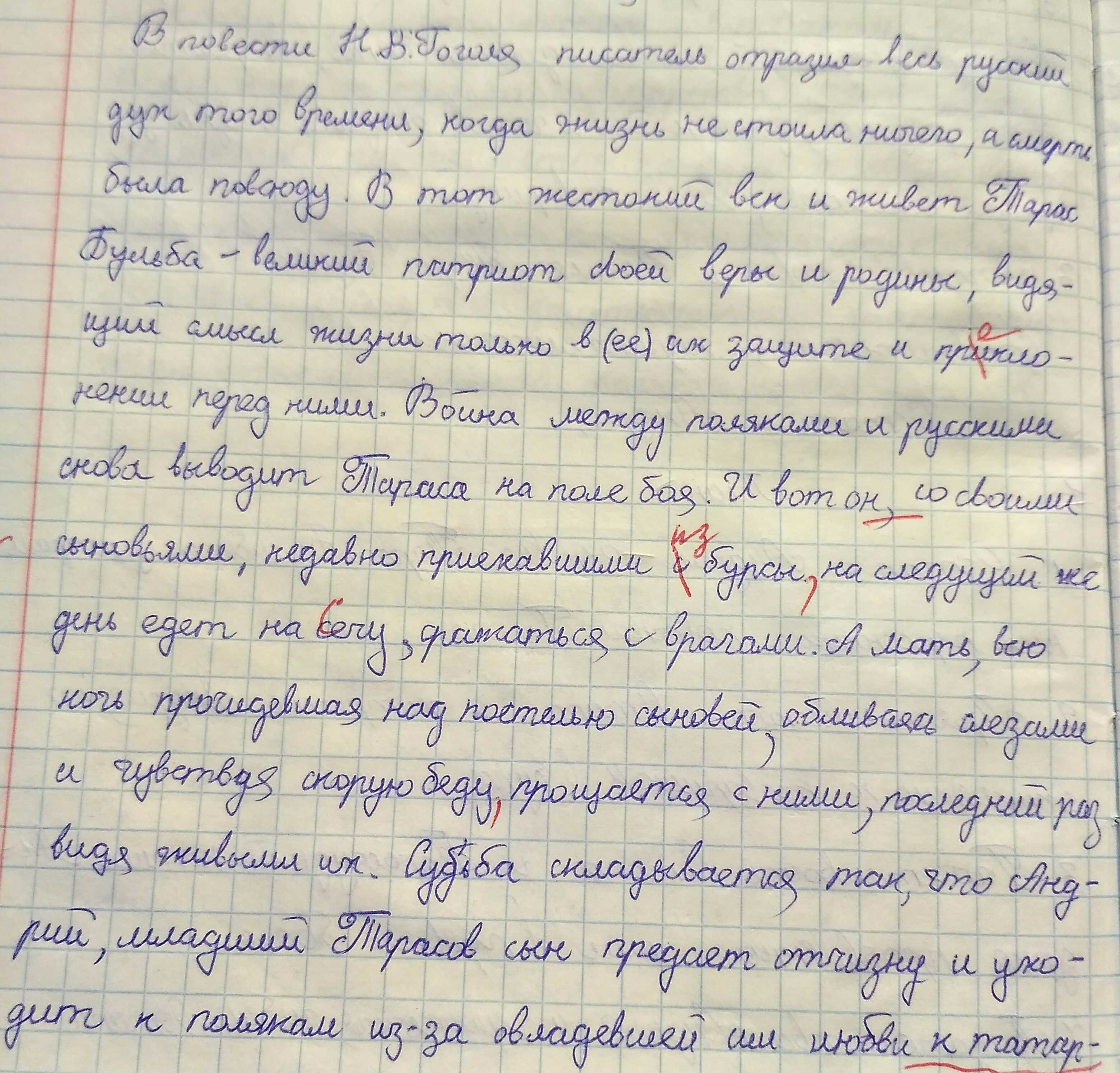 Образ и характеристика тараса бульбы сочинение