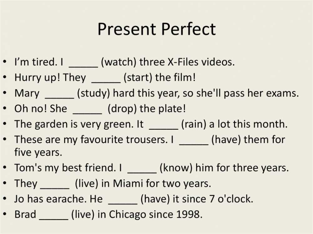 Тест past perfect, present perfect – 🇬🇧 онлайн тест по английскому языку с ответами