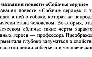 Главные герои повести собачье сердце булгакова (характеристика)