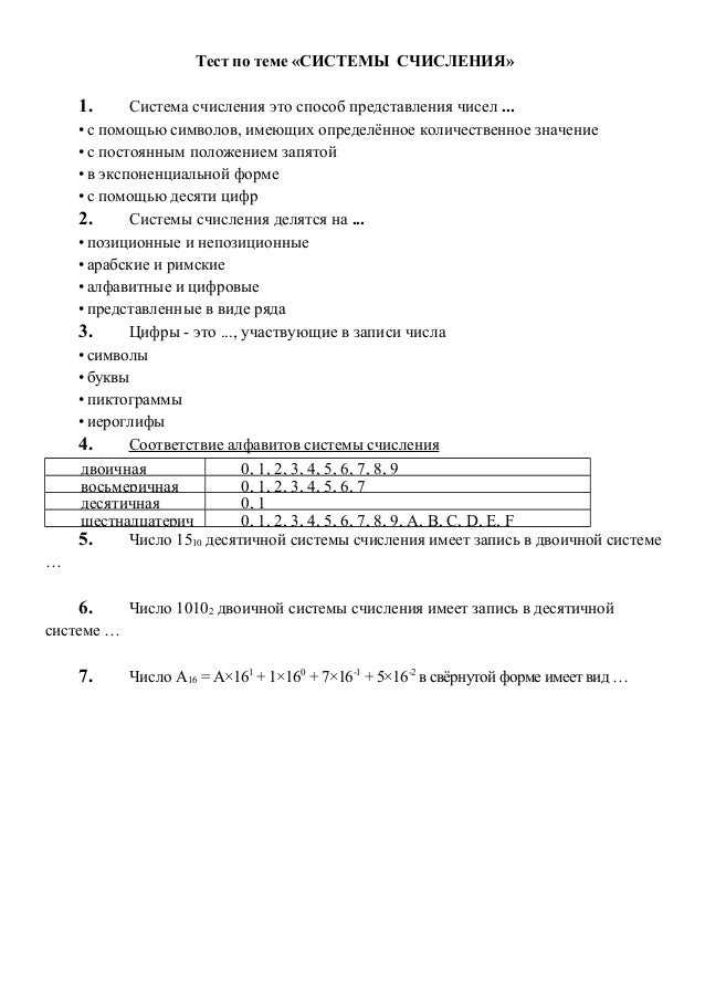 Контрольная работа по информатике 10 класс. Контрольная работа по теме счисления. Проверочная работа по системам счисления. Системы счисления тест. Тест по информатике система счисления.