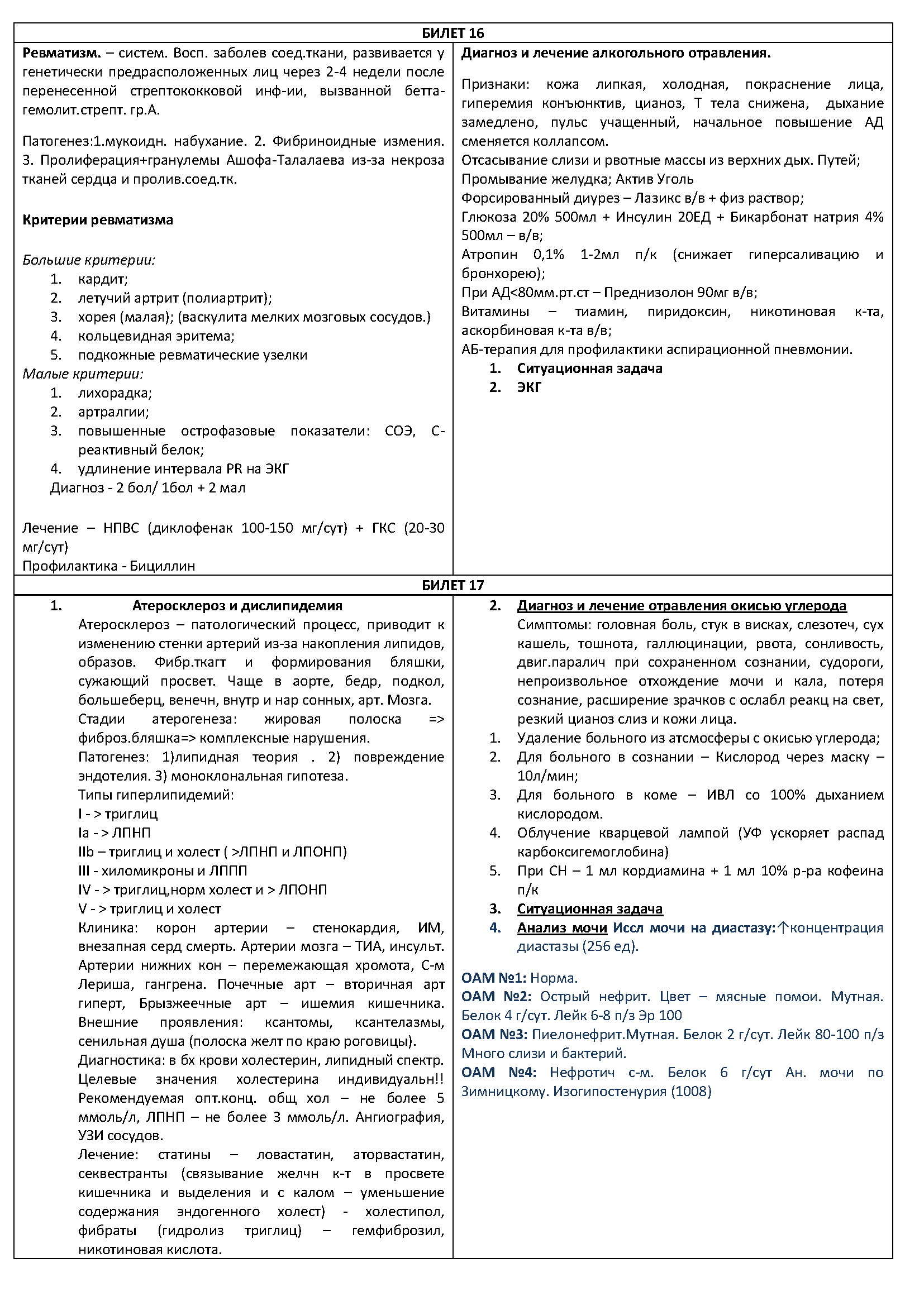Терапия экзамен лечебное дело