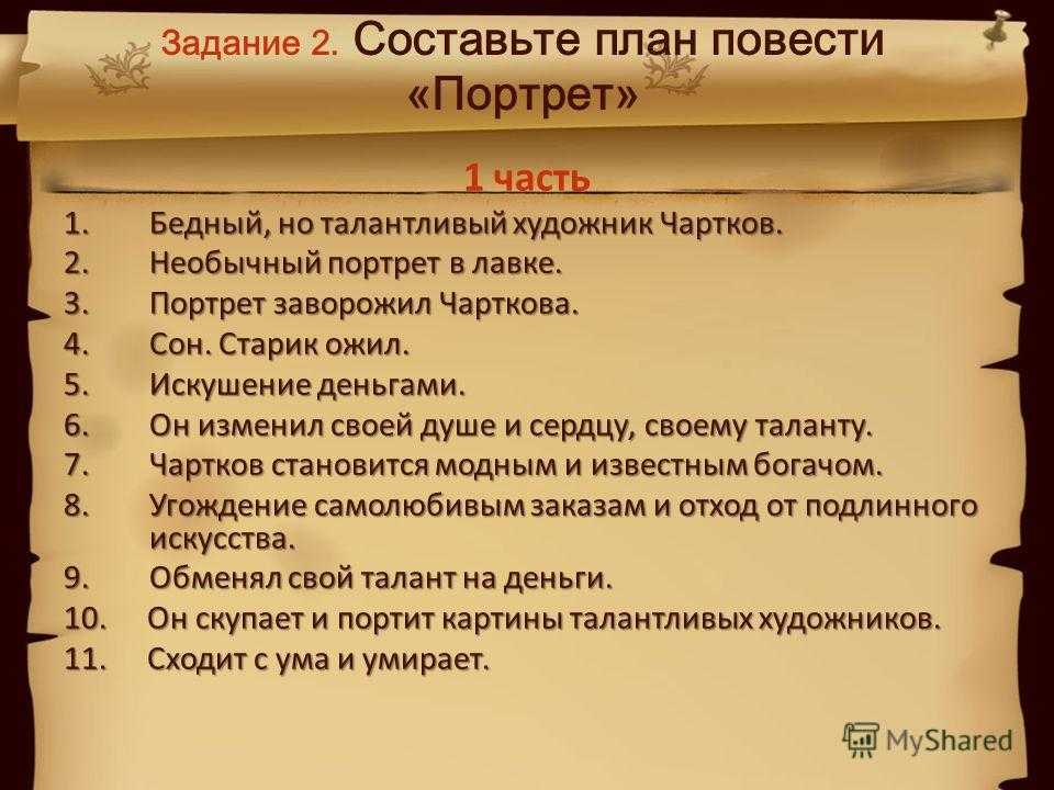 Сочинение: характеристика чарткова в повести «портрет» (+ таблица)