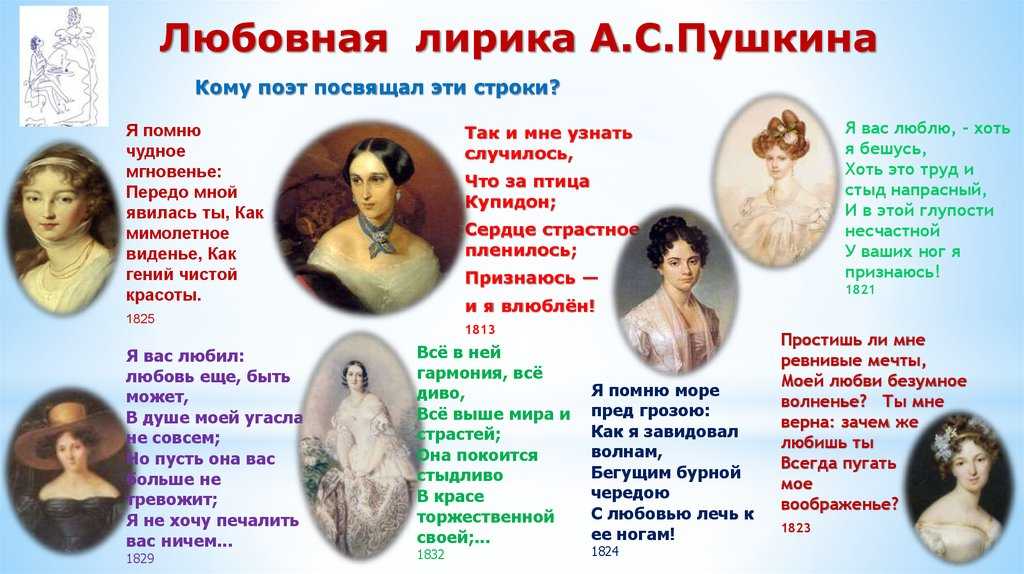 Любовная лирика пушкина, сочинение (жанры, мотивы и примеры)