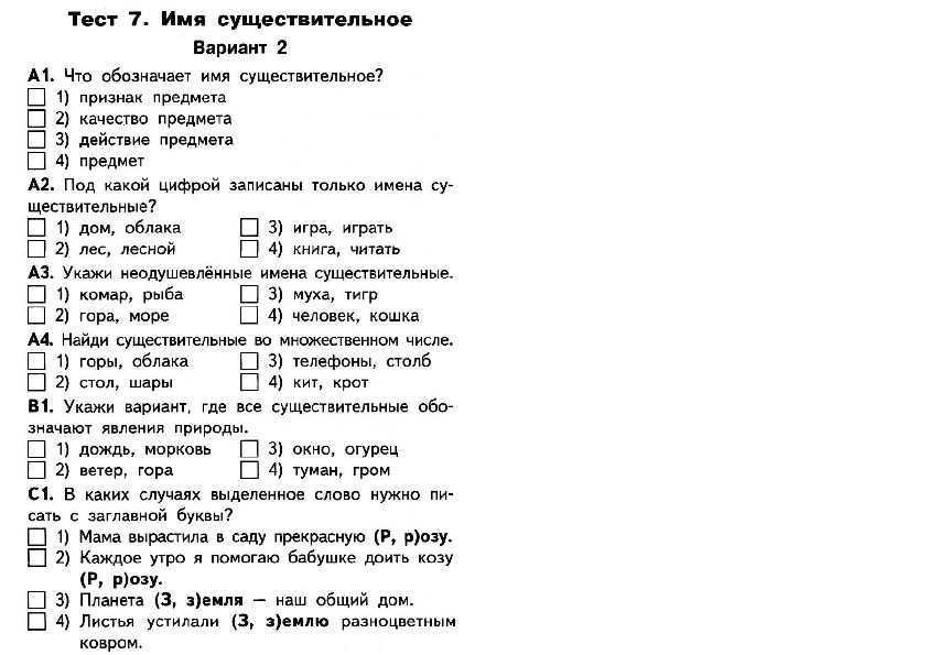 Повторение по теме имя существительное 4 класс презентация