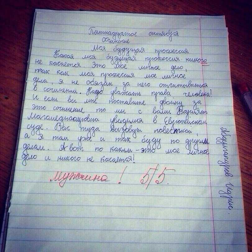 Интересные сочинения про труд для школьников