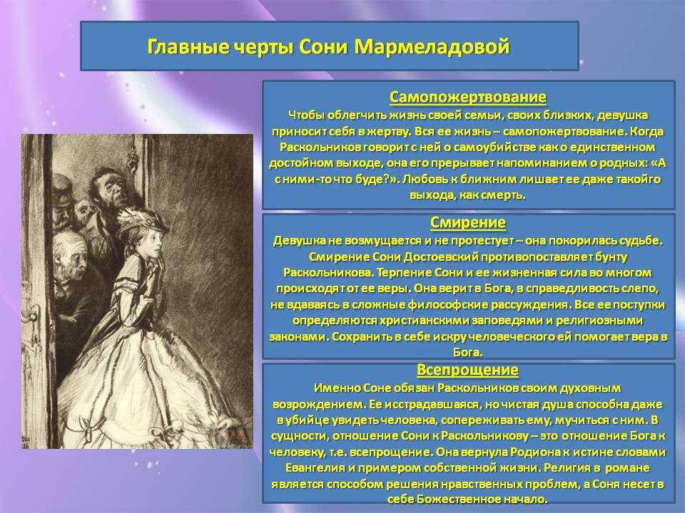 Соня мармеладова – характеристика из «преступления и наказания»