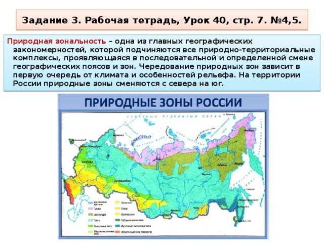 Контрольная работа природные комплексы россии