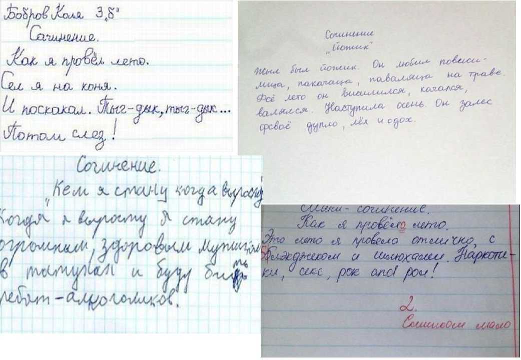 Сочинение на тему «один день каникул»