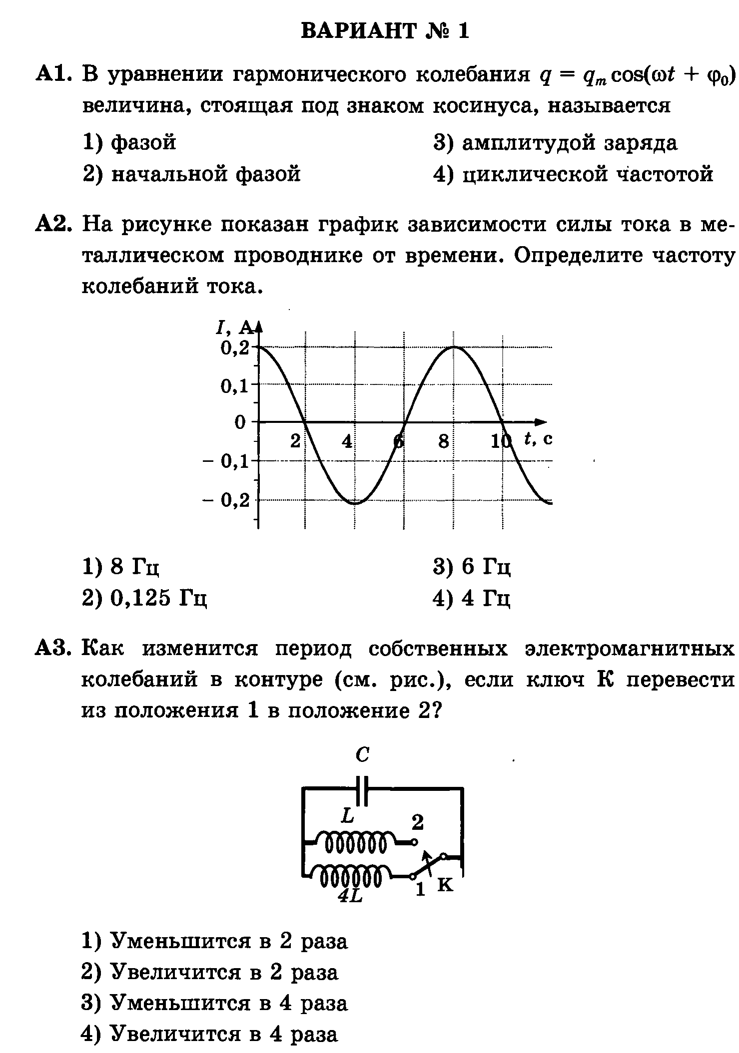 Контрольная работа по физике 11 ответы. Кр по физике 11 класс электромагнитные колебания и волны. Контрольная электромагнитные колебания и волны 11 класс. Магнитные колебания физика 11 класс. Тест по физике 11 класс электромагнитные колебания.