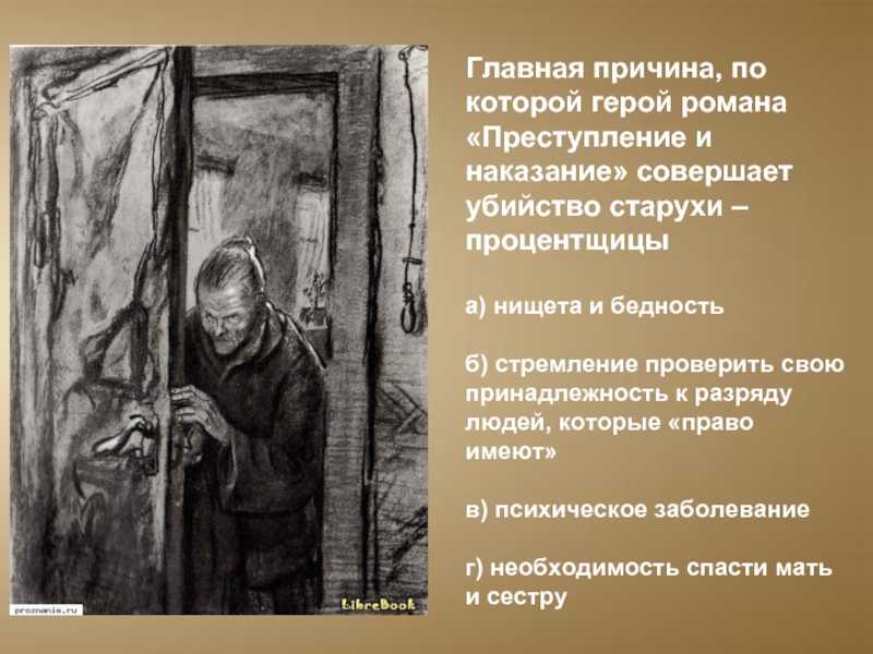 Сочинение причины преступления раскольникова