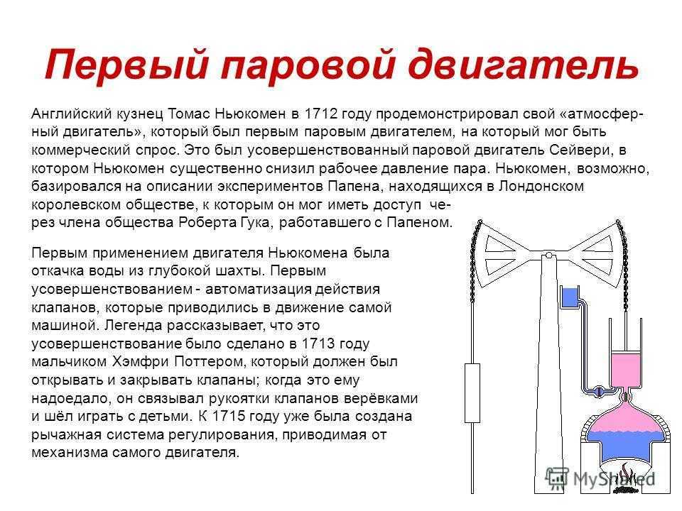 История изобретения паровых машин