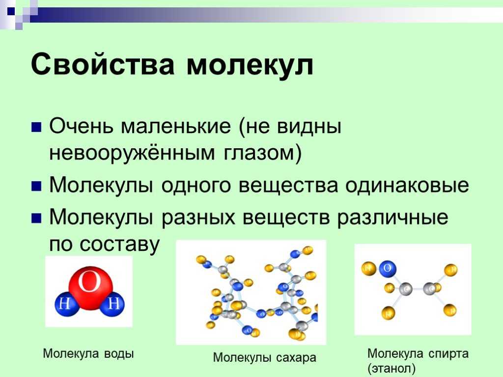 Молекулярная химия 10 класс. Свойства молекул. Молекулы различных веществ. Строение вещества молекулы. Основные свойства молекул.