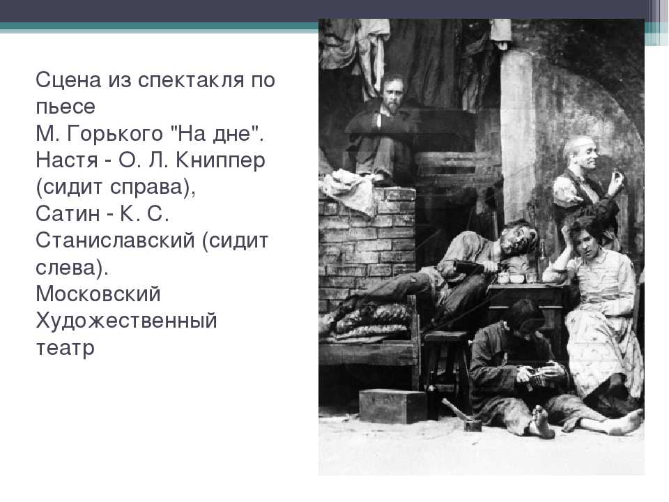 Настя — характеристика главной героини из пьесы максима горького «на дне»