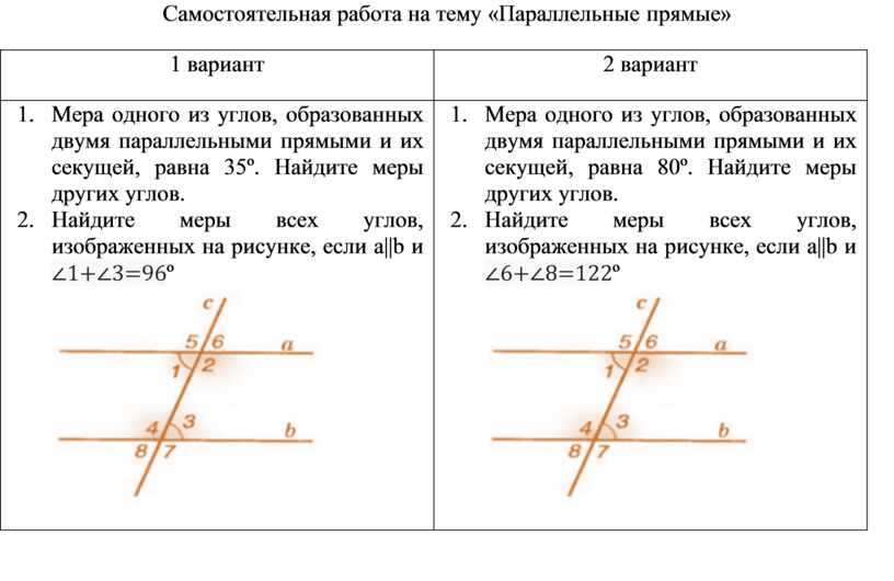 3 задачи по теме параллельные прямые