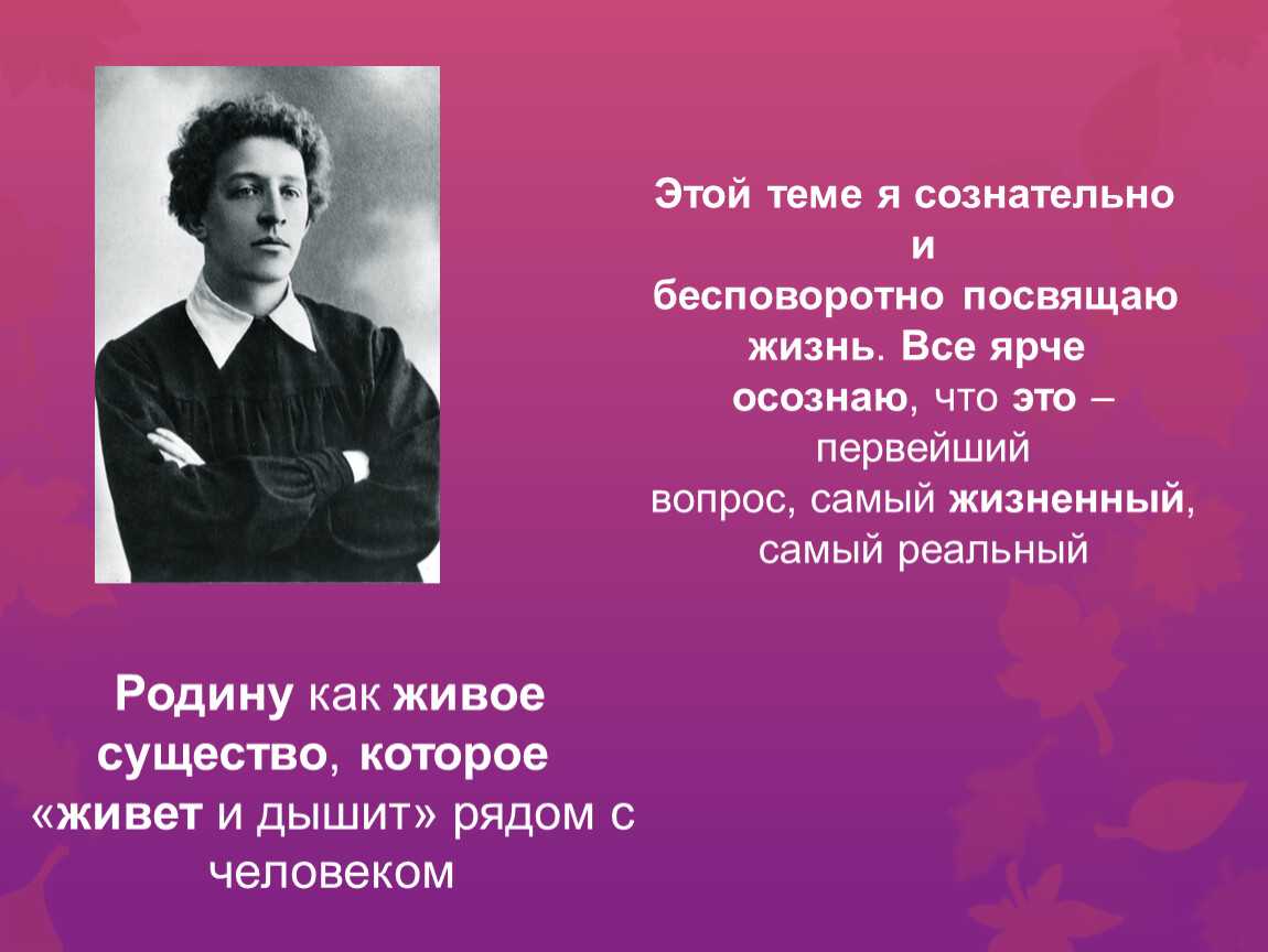 Посвятить жизнь родине. Тема Родины блок. Тема Родины в творчестве блока.