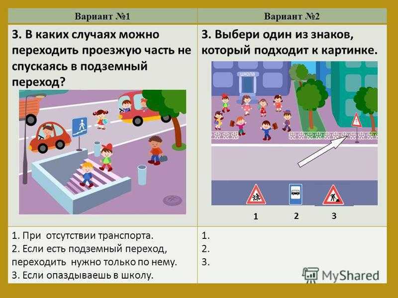 Тесты по пдд для школьников: с ответами