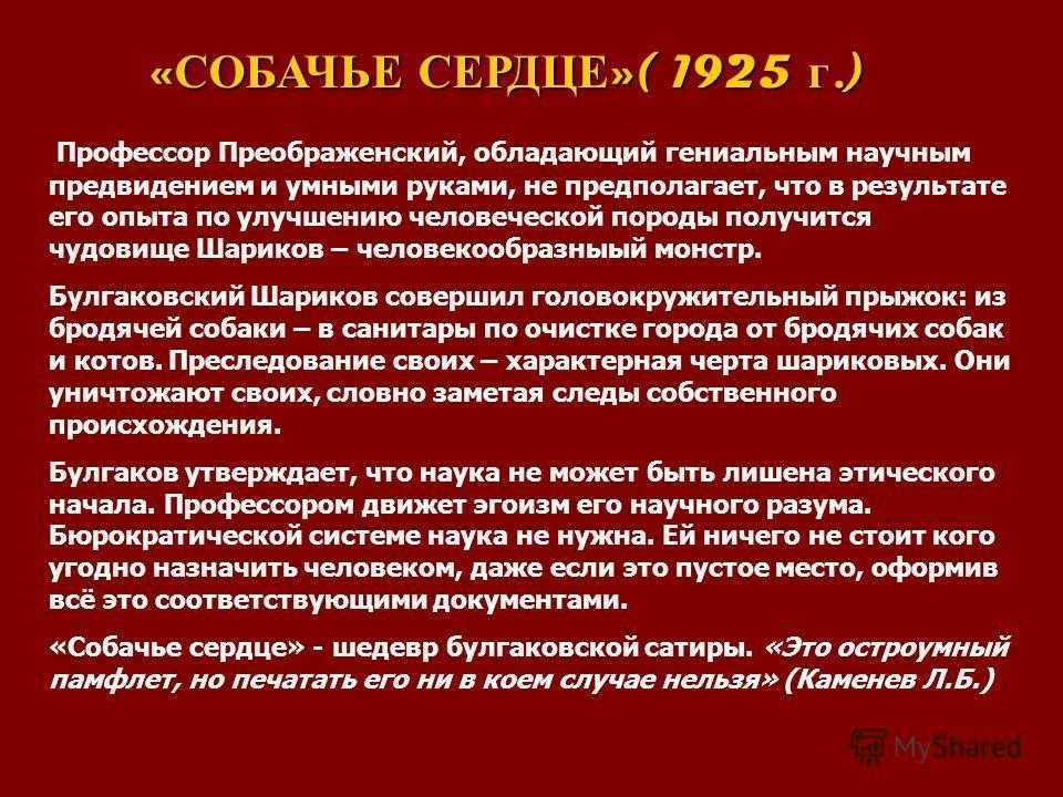 Что такое «шариковщина»? (по повести булгакова «собачье сердце»)