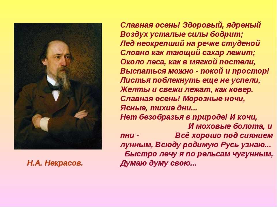 Некрасов славная осень презентация 3 класс школа россии