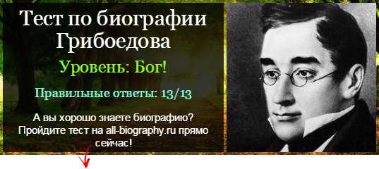 Тест по биографии Грибоедова. Тест Грибоедов биография. Тест по биографии Грибоедова 9 класс с ответами. Биография о Грибоедове 9 класс тесты.