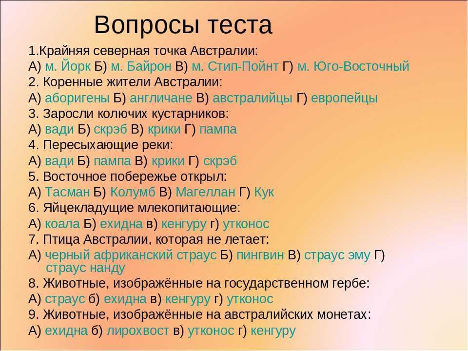 Вопросы для проекта 11 класс