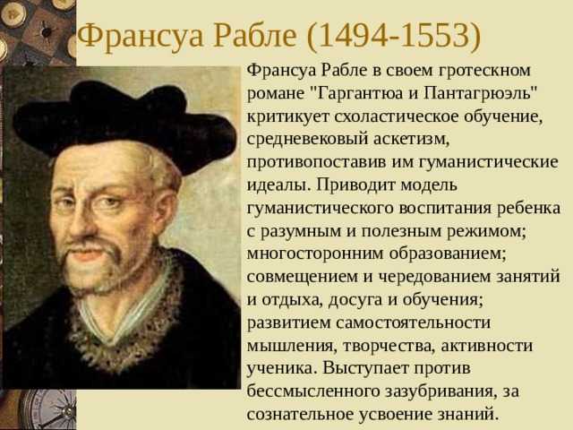 Франсуа рабле - доклад сообщение