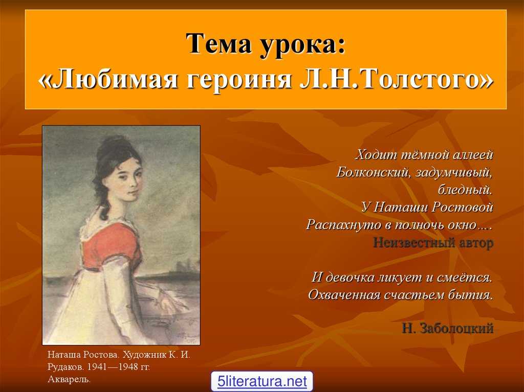 Сочинение на тему: образ наташи ростовой по роману толстого «война и мир».