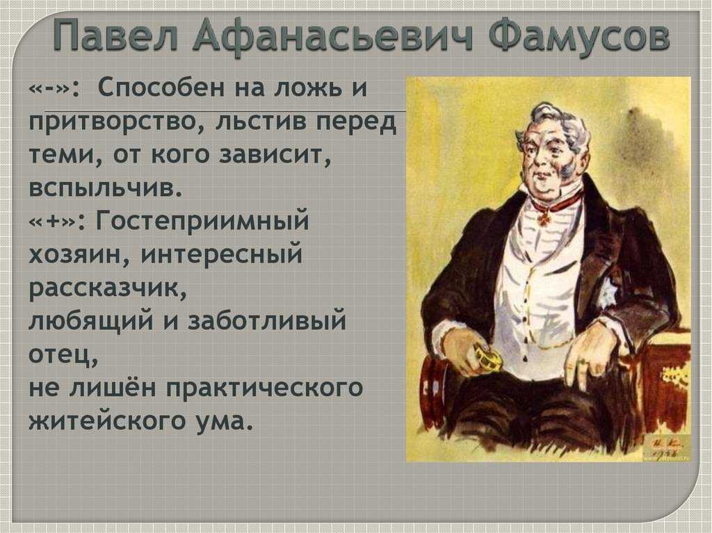 Характеристика героев горе от ума грибоедова сочинение