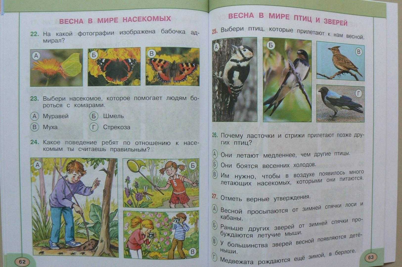 Окружающий мир 2 класс итоговая годовая контрольная работа варианты с ответами